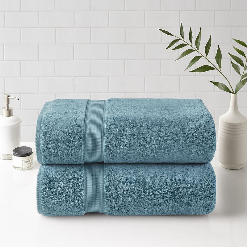 Cotton Bath Sheet Antimicrobial 2 Piece Set Towels