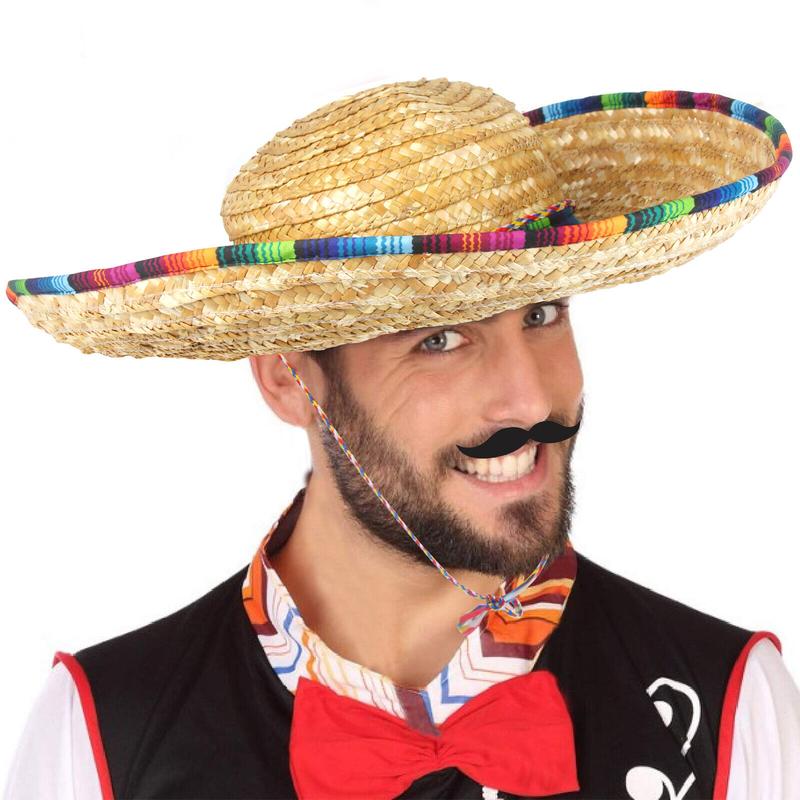 3 Pack 22FT Mexican Banners & 2 Mexican Sombrero Hats Fiesta Party Decoration