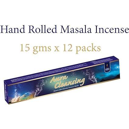 Soul Sticks, 15 G Aura Cleansing Natural Masala Incense Sticks (12 PK BOX)