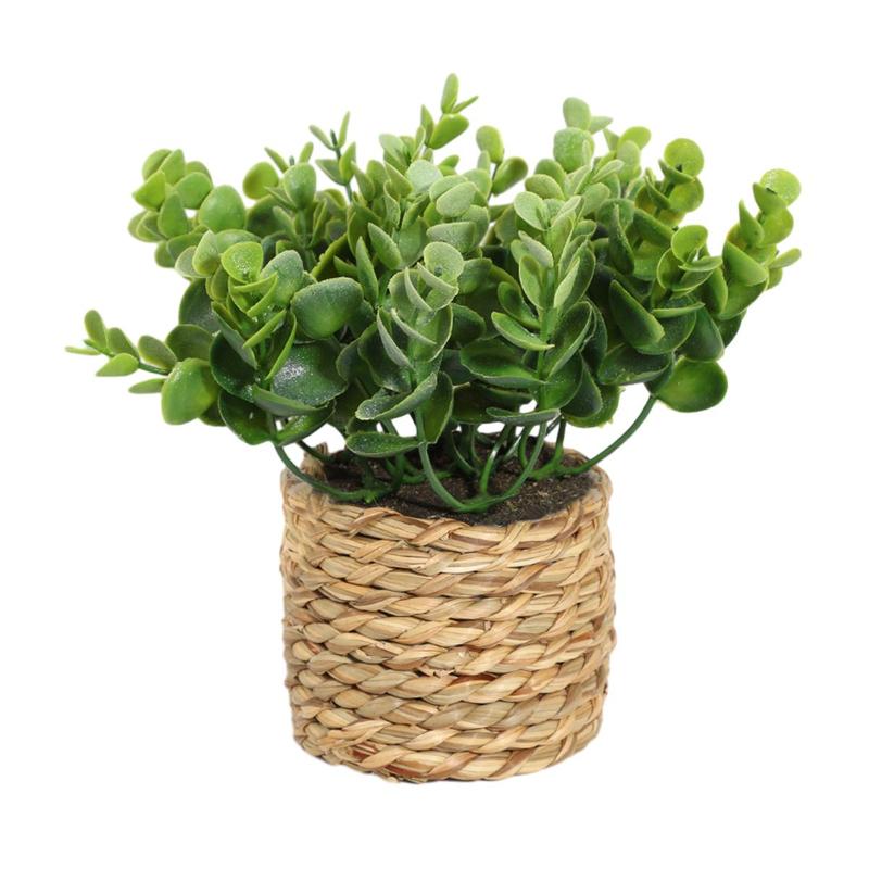 Artificial Potted Plant, 1 Count Faux Plant Decoration with Pot, Gift for Mom, Home Decor Supplies for Living Room, Bedroom, Office Desk, Bookshelf and Windowsill