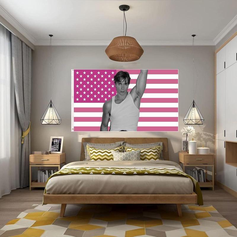 Nicholas. Chavez Flag Funny Nicholas Alexander Pink Flag for Dorm Outdoor Parties Gift Funny Flag Decorations Banners Ornaments