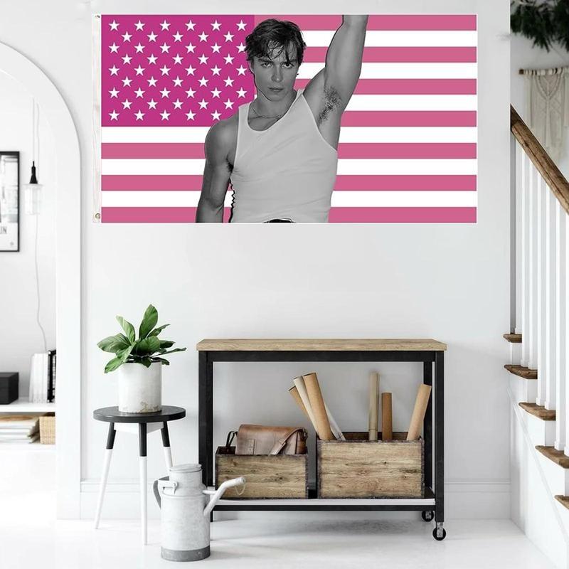 Nicholas. Chavez Flag Funny Nicholas Alexander Pink Flag for Dorm Outdoor Parties Gift Funny Flag Decorations Banners Ornaments