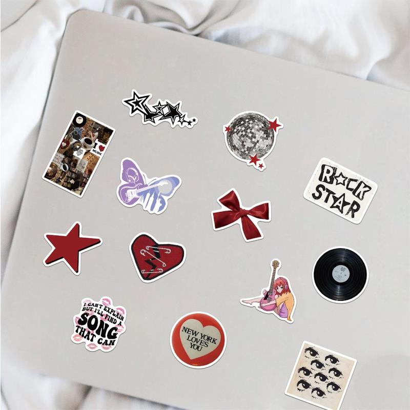 Y2K Girls Themed Sticker, 100pcs Self Adhesive Decorative Stickers, DIY Decals for Water Bottle, Laptop, Phone Case, Scrapbooking, Journal Making