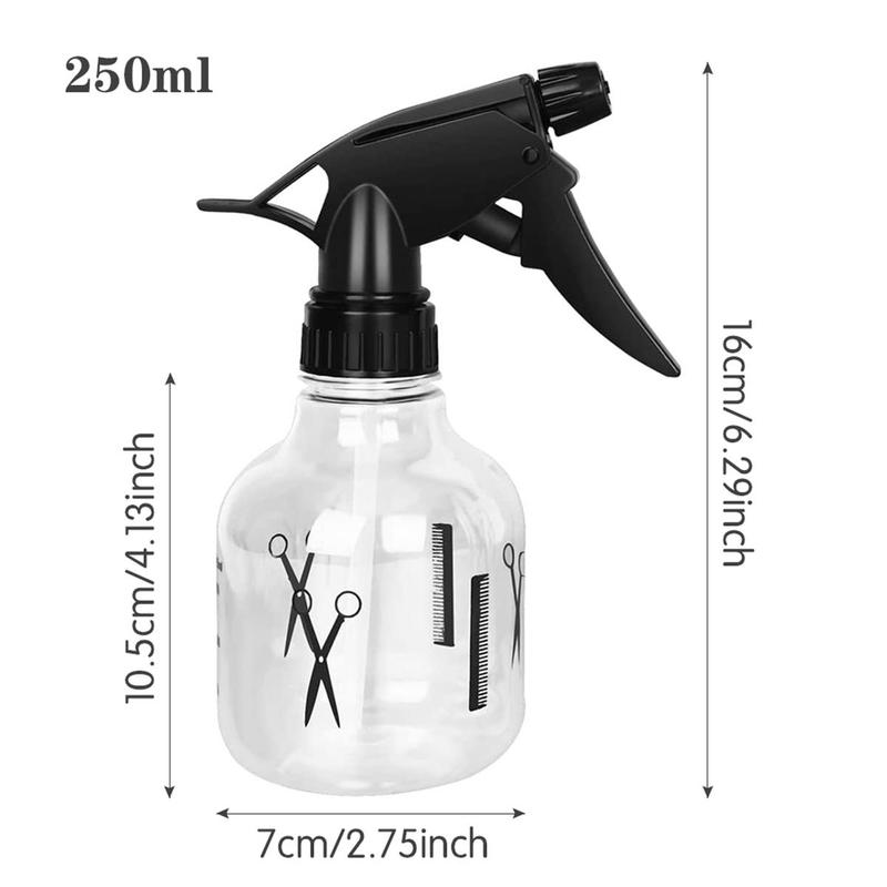 250ml Fine Mist Hair Spray Bottle, Refillable Mister Spray Bottle for Hair Style, Hairdressing, Salon Barber Barbershop, Moisturizing Water Spray Bottles, Christmas Gift