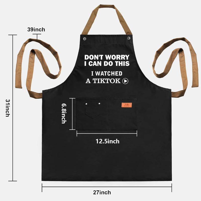 Gifts for Dad, Mom, Father's Day Gifts from Wife, Cooking Aprons, Anniversary Mens Gifts, Women, Dad Birthday Gifts, Father Gifts from Daughter Son, Chef Aprons for Boyfriends, Him,  Dad