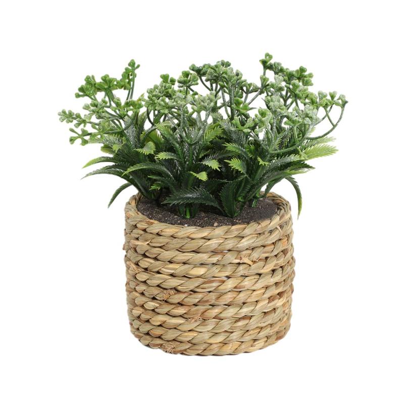 Artificial Potted Plant, 1 Count Faux Plant Decoration with Pot, Gift for Mom, Home Decor Supplies for Living Room, Bedroom, Office Desk, Bookshelf and Windowsill