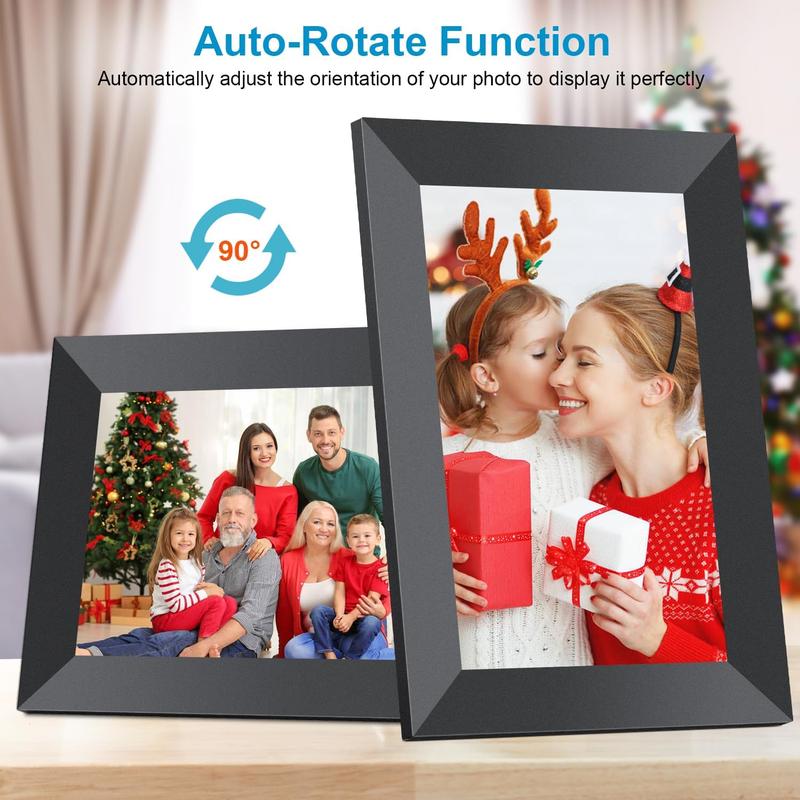 Ekoio Christmas gift box,Gift idea,10.1 Inch WiFi Digital Picture Frame with 1280 * 800P IPS Touch Screen HD Disply,Built-in 32GB Storage,Video Clips and Slide Show,Send Photos Instantly from Anywhere with via Free APP…