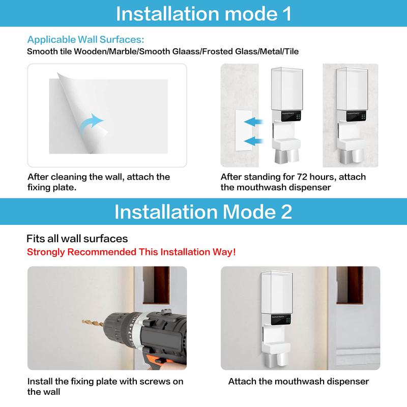 Automatic Mouthwash Dispenser for bathrooms Soap