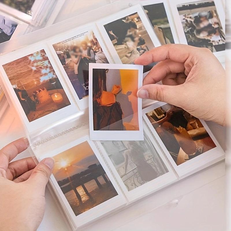 Photo Storage Pocket Album, 1 Count Insert Card Album, Plastic Photo Storage Container for Home, Gift for Mom