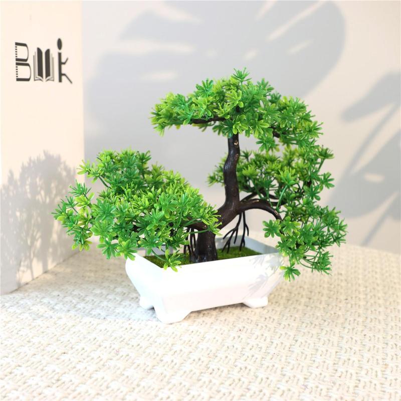 Artificial Plants Bonsai With Pot, Small Tree Simulation Pot Plants, Table Potted Ornaments For Home Decoration