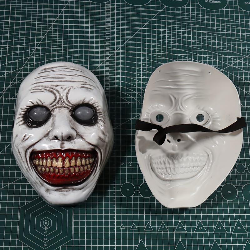 1pc Men's Halloween Horror Zombie Mask, Plastics Anime Demon Scary Horror Mask, Plastic Evil Cosplay Mask Props monster mask