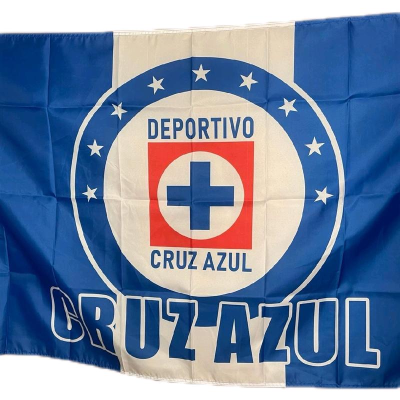 Cruz Azul Soccer Banner - 3x5 Ft, Indoors and Outdoors Soccer Flag