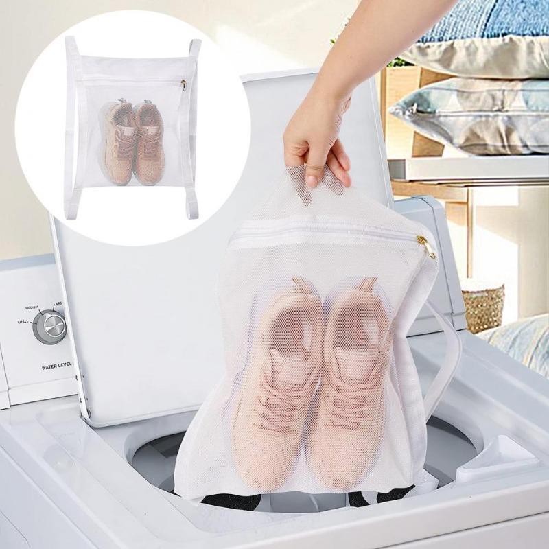 Washing Bag with Elastic Strap, Durable Fabric Laundry Bag for Shoes & and Clothes, Washing Bag for Washing Machine