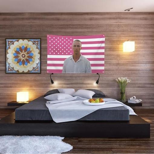 Drew Starkey American Flag Pink gift colorfulBedroom 40*30inch tapestry wall tapestry Blanket Carpet home decoration  living room boys girls decoration college dormitory interesting tapestry