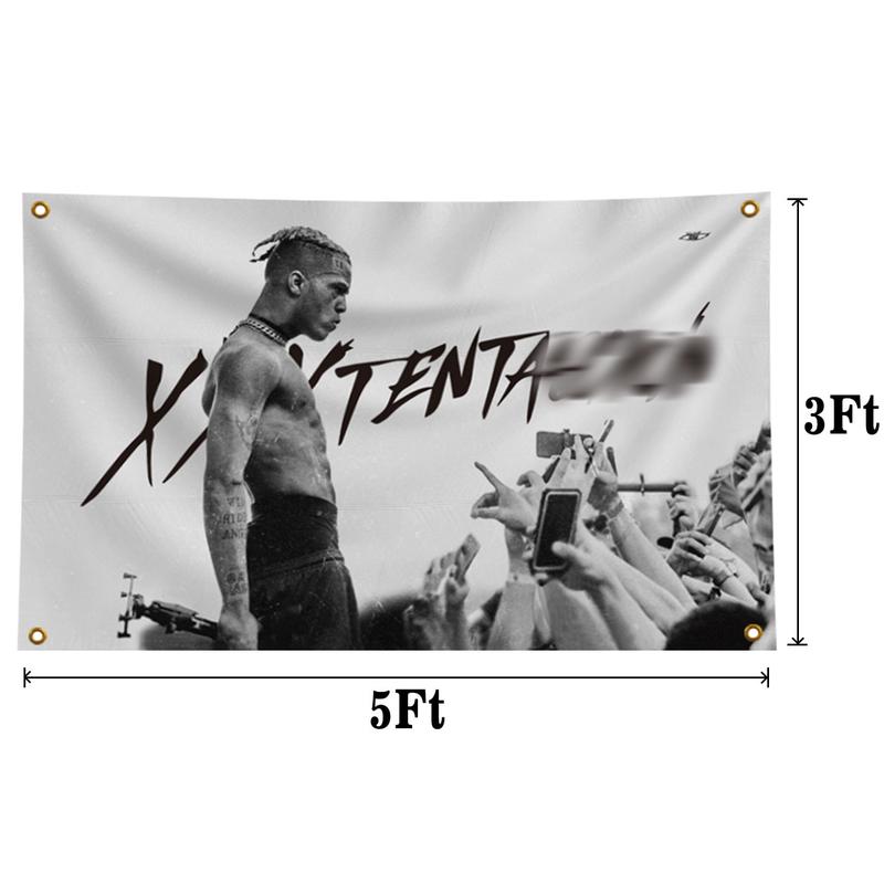 XXX Flag Rapper Banner Hip Hop Tapestry  3x5 Ft Decor