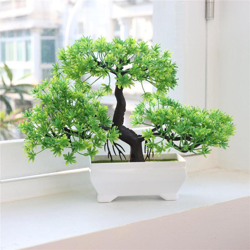 Artificial Plants Bonsai With Pot, Small Tree Simulation Pot Plants, Table Potted Ornaments For Home Decoration