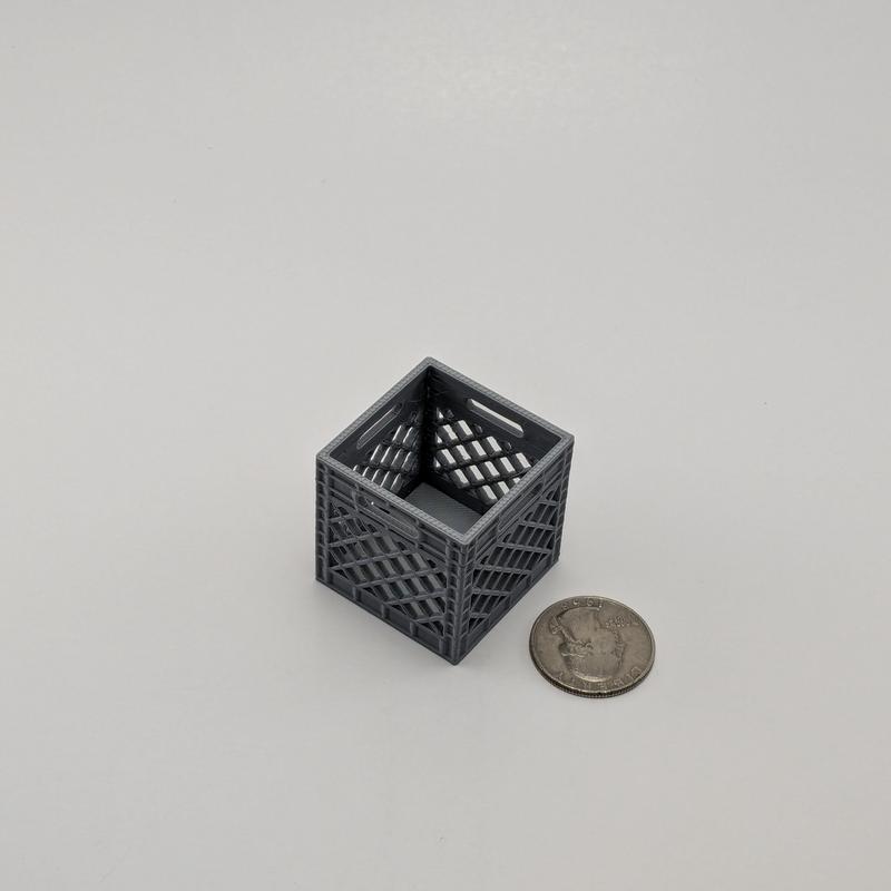 Mini Crate - 3d Printed Crate - Accessory for Mini Animal Figures Organiser Decor