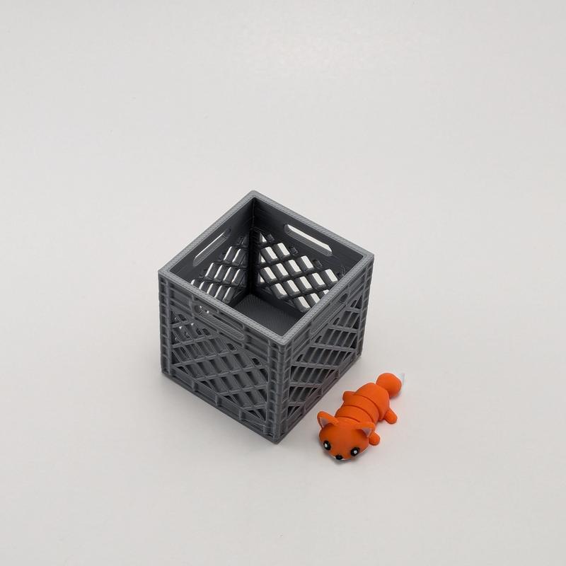 Mini Crate - 3d Printed Crate - Accessory for Mini Animal Figures Organiser Decor