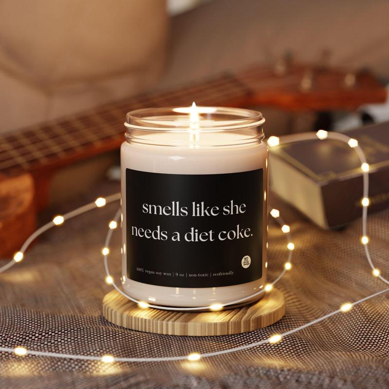 Custom Candle Gift for Friends, Soda Lovers Gifts, Custom Bride Candles, Diet Soda Lovers, Funny Candle Gift For Friends, Diet Coke Gifts