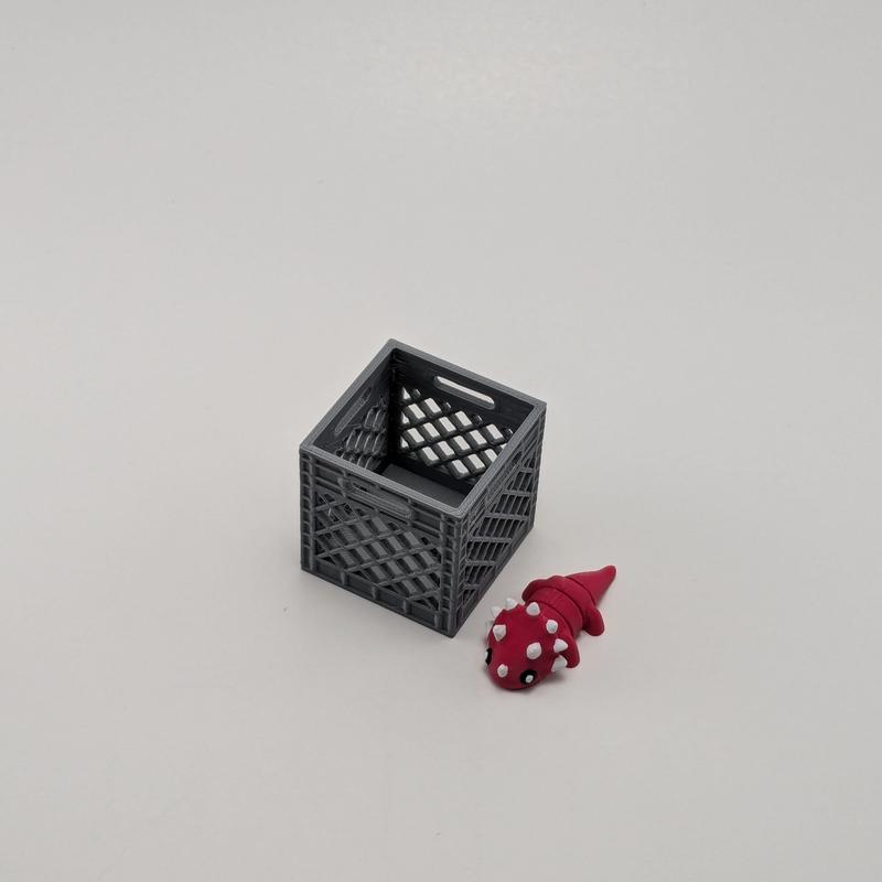 Mini Crate - 3d Printed Crate - Accessory for Mini Animal Figures Organiser Decor