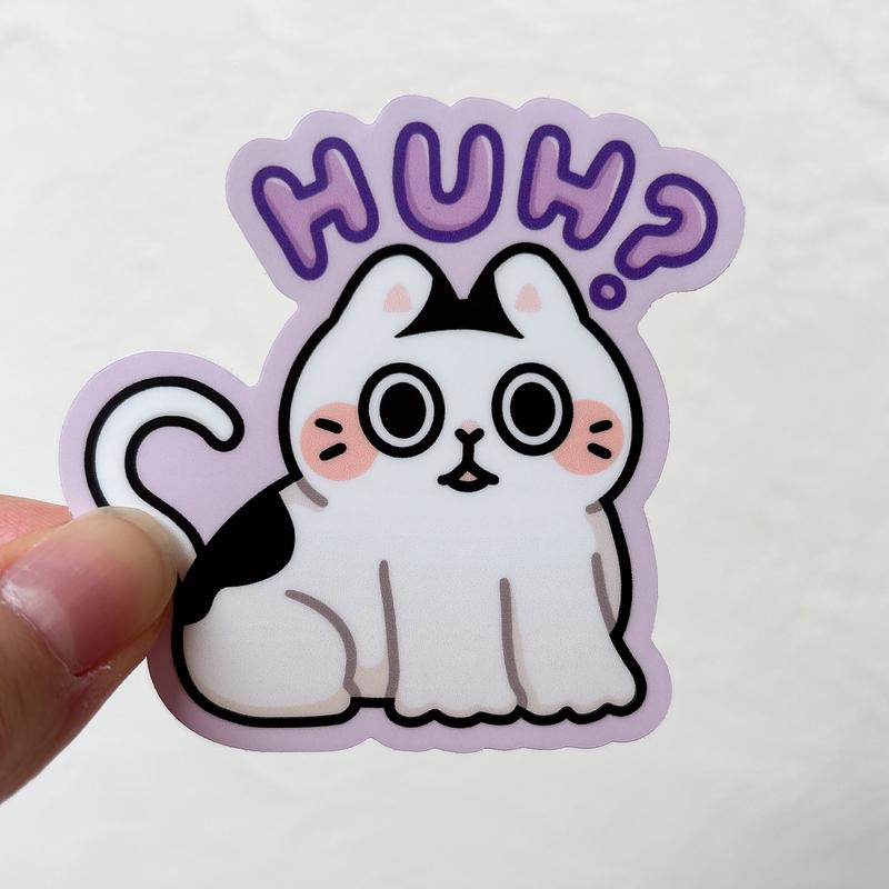 Cute Cat Meme Heavy Duty Waterproof Vinyl Diecut Stickers