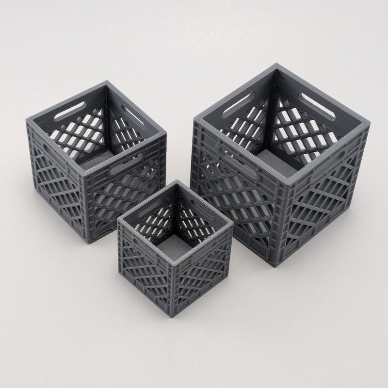 Mini Crate - 3d Printed Crate - Accessory for Mini Animal Figures Organiser Decor