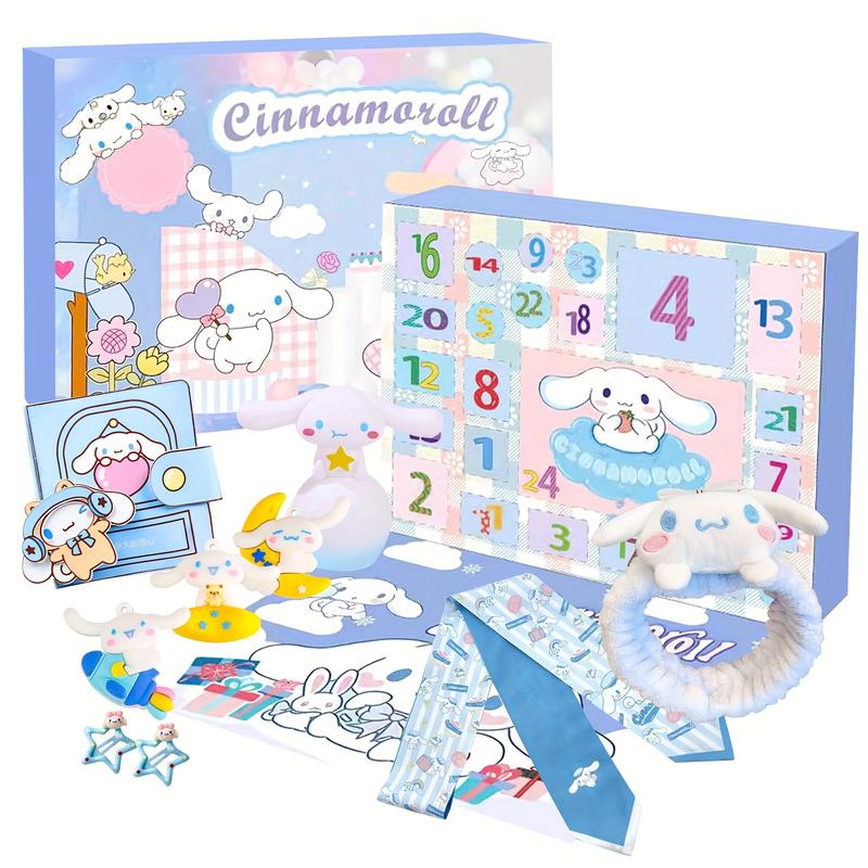 2024 Cute Cartoon Christmas Countdown Calendar Hello Kitty and Friends Holiday Countdown Calendar Seasonal Toys 2024 Christmas Countdown Toys