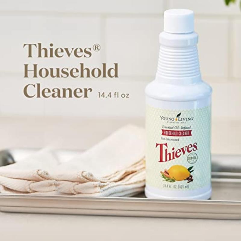 Thieves Household Cleaner | 14.4 oz | Plant-Based natural cleaning product for home Solutions for a Happy, Healthy Home |  Signature thieves essential oil cleaner Blend