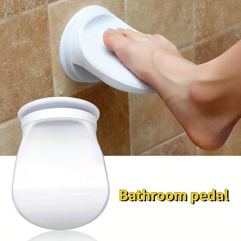 Wall Mounted Shower Foot Rest, Shaving Leg Assist with Non-slip Strong Suction Cup, Bathroom Gadgets