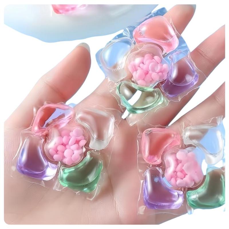 5-in-1 Laundry Beads, 50pcs set Long Lasting Fragrance Beads, Laundry Detergent Beads for Home Hotel