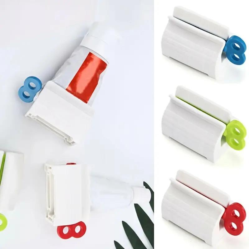 Random Color Toothpaste Squeezer, 3 Counts set Manual Toothpaste Squeezer, Toothpaste Holder, Bathroom Gadgets, Bathroom Accessories