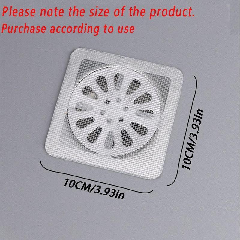 Sewer Hair Blocking Sticker, 3 6 Counts 12pcs Floor Drain Filter Screen, Drain Strainer Cover for Hair Stopper for Bathroom, Kitchen Accessories Drain Cover, Summer Essentials Bathroom Accessories