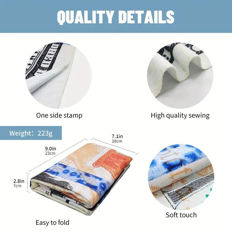 Money Printed Microfiber Beach Towel, Beach Blanket, Mat, Quick Drying Swim Towel for Swimming, Sports, Beach, Camping, Gym, Diving, Surfing, Fitness, Yoga, Beach Trip, Travel Essentials, Gifts