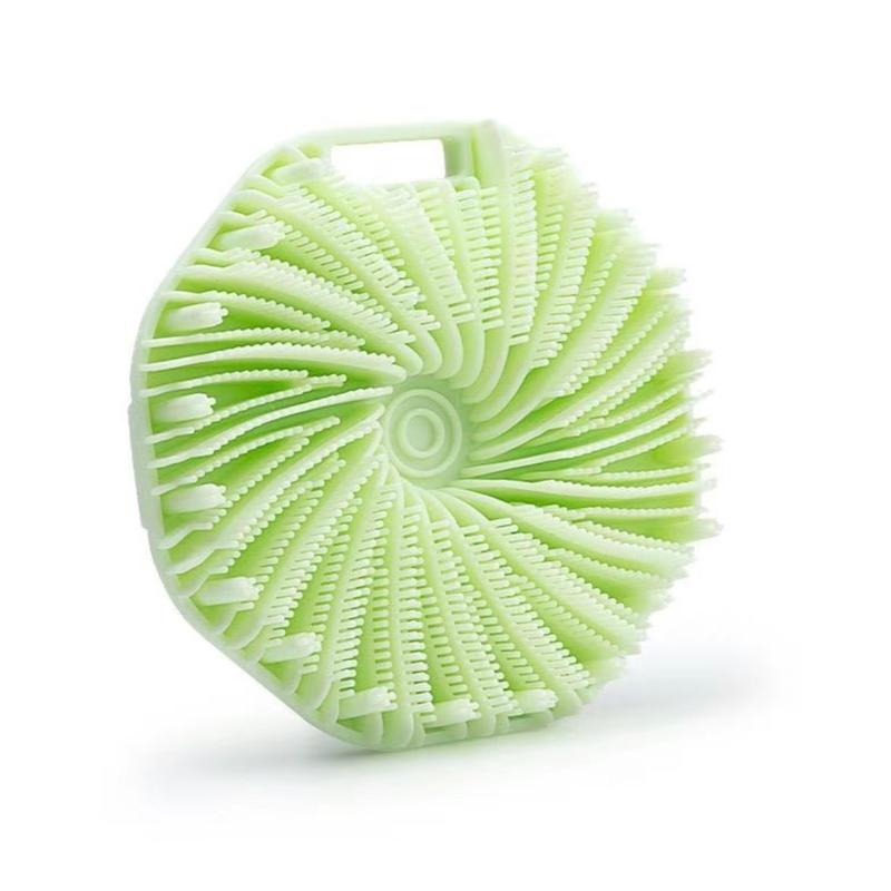 Silicone Body Scrubber for Men & Women, Exfoliating Shower Brush with Non-Slip Handles