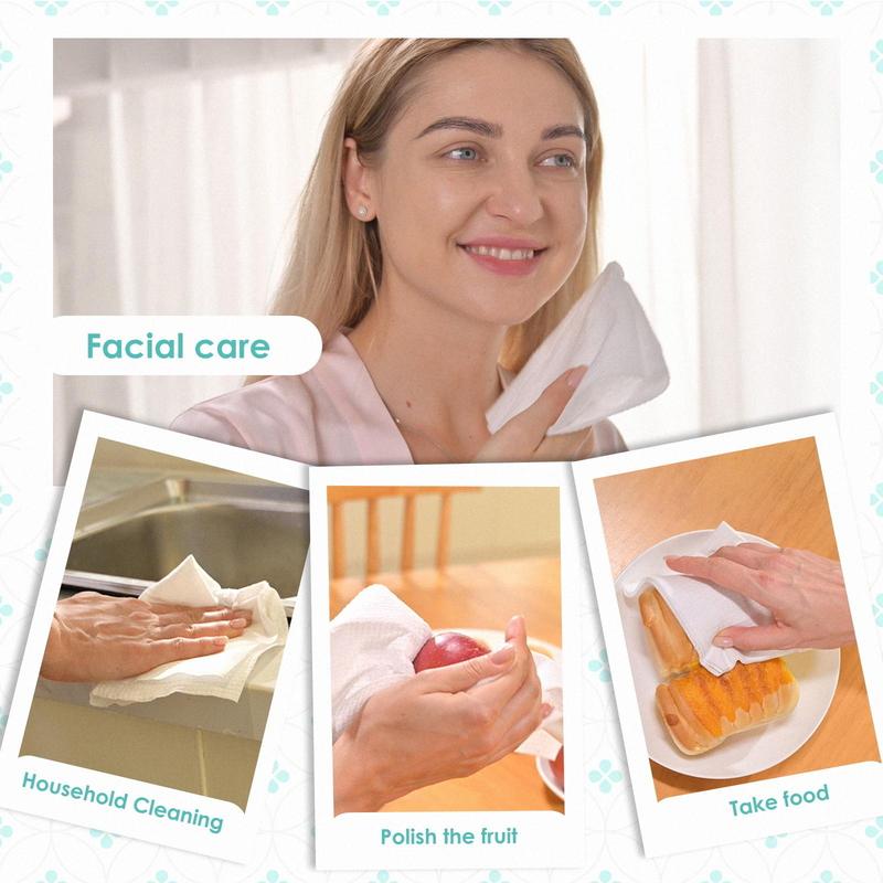 Ditoi Face Towels Disposable Face Towel Facial Washcloth Soft and Thick for Nursing Household Smooth