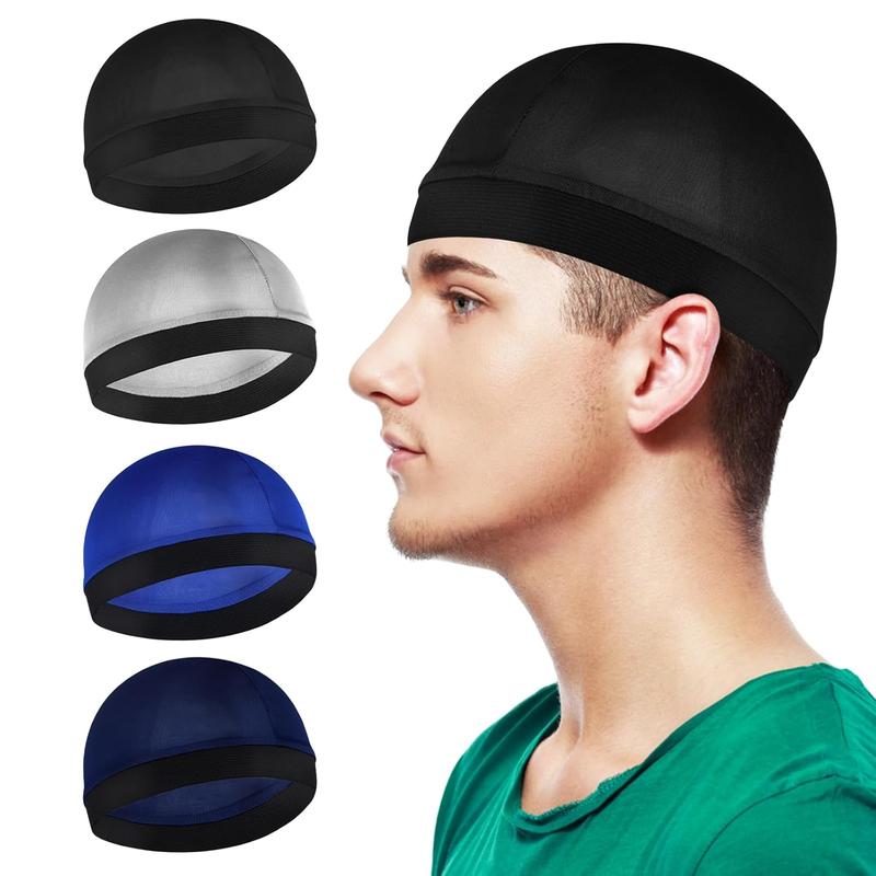 Silky Bonnet for Men, Wave Cap Satin Silk Hair Bonnet for Sleep, Durags Elastic Band Wave Caps for 360 540 720 Waves,  Sleeping Shower Caps Silk Hair Wrap for Men Women