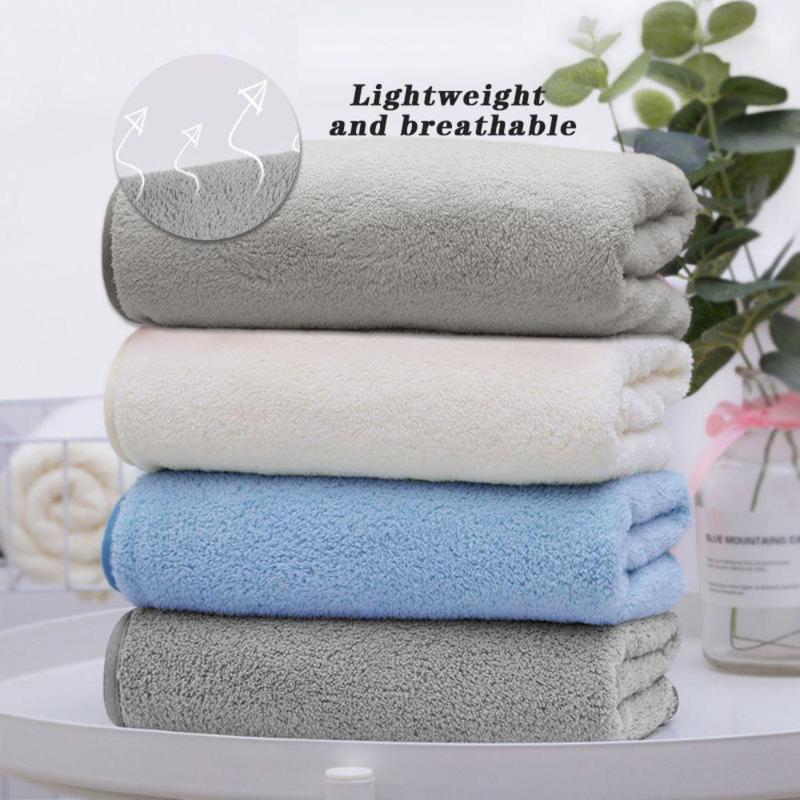 Microfiber Towel Set, 4 Counts set Soft Absorbent Towel, Multi-purpose Detailed Towel, Hand Towel for Bathing, Hand, Face, Gym and Spa