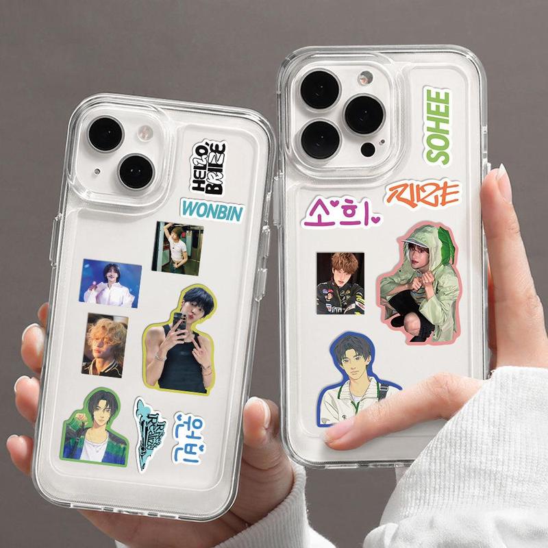 Kpop Idol Sticker, 8 Counts set Cute Creative Wall Sticker, Decorative Sticker for Phone Case, Laptop, Guitar, Bag, Water Cup, Scrapbook