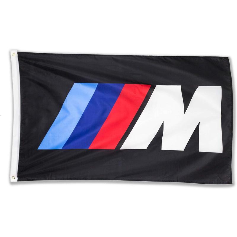 Car Flag 3x5 FT Fade Resistant For M Logo IIIM Racing Car 150D Quality Thicker Large Garage Decor Banner Room Wall