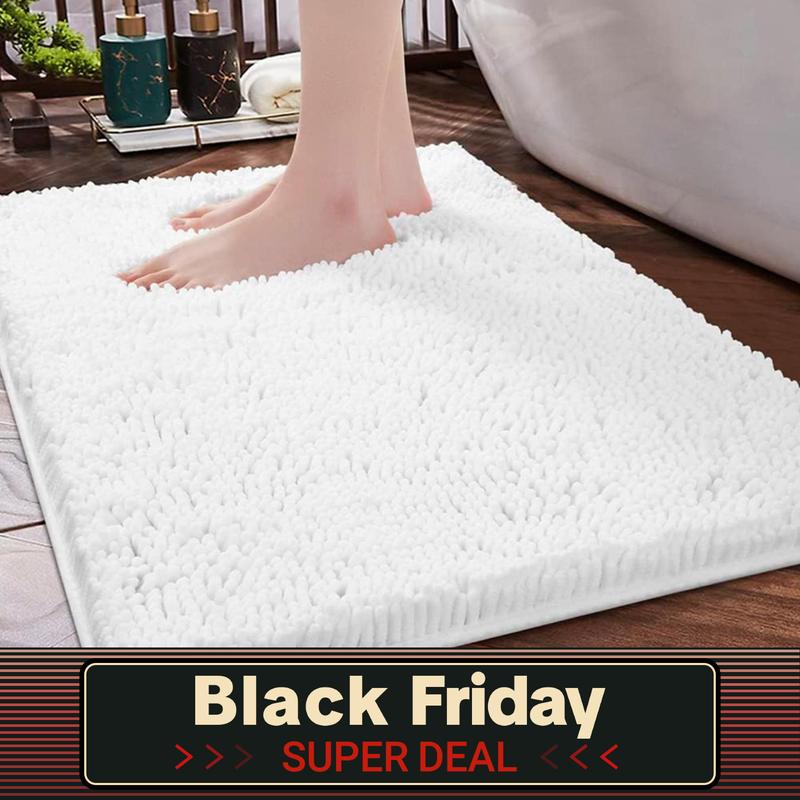 Shilucheng Non-Slip Bathroom Mat-Thick Bath Mat Door Carpet Suitable for Bathroom Bedroom Balcony Living Room Home Decoration Plush Rugs for Bathtubs,Water Absorbent Rain Showers and Under,Machine Wash and Dry