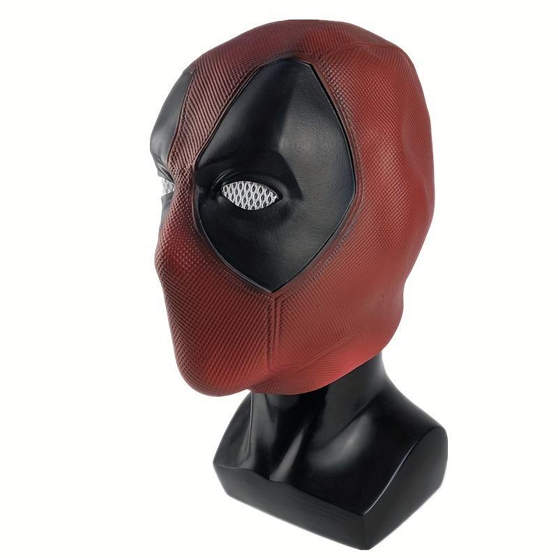 (Free Shipping)  Latex Deadpool Headgear Mask - Realistic Design, Comfortable Wear, Perfect for Halloween, Christmas, Cosplay, Dress-up, and Party Events - High-Quality, Durable, and Easy to Clean