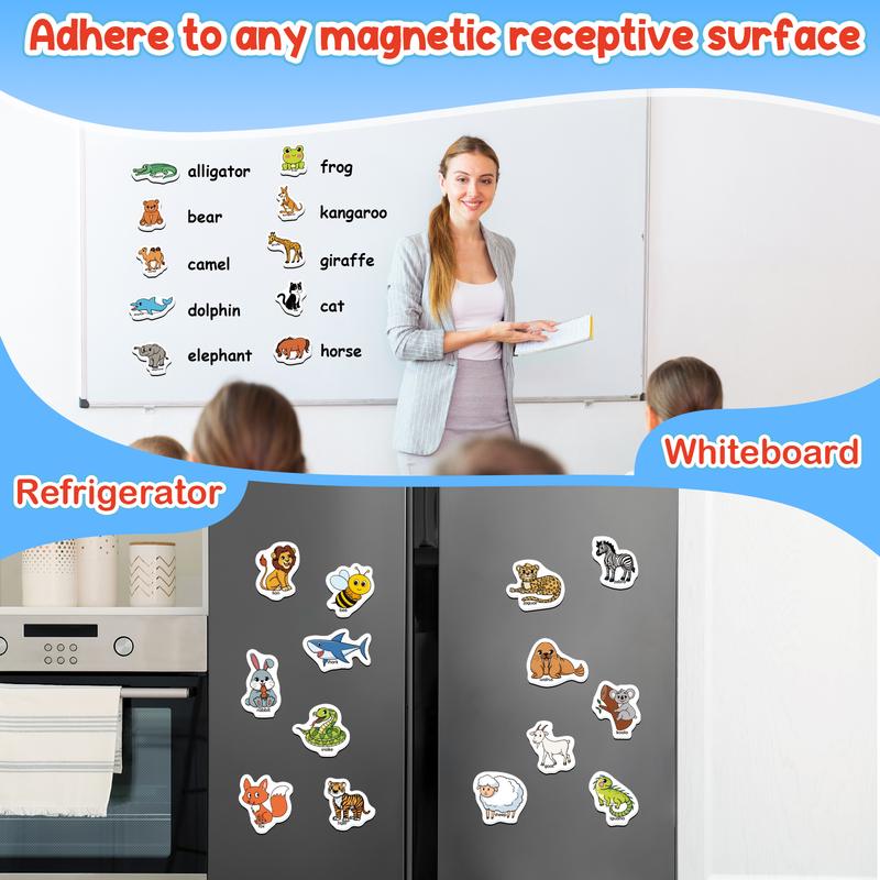 kasfalci 40  Refrigerator Fridge Magnets for Young Learners, Learning Games, Educational Toys， Decor