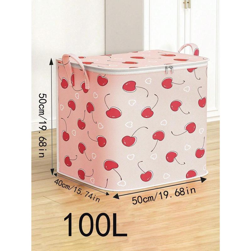 1pc Garment Storage Bag, Foldable Non-Woven Fabric Clothes Moving Bag, Large Capacity Home Bedroom Organizer