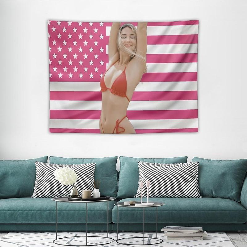 Madelyn American Stars Tapestry Star Cline Flag Tapestry Suitable for College Dormitory Bedroom Living Room Office Party Decoration Gift30 x40 Style