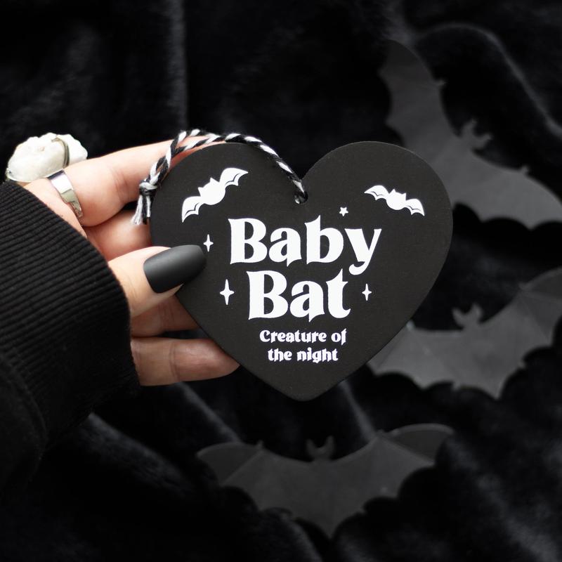 Baby Bat Sign Decoration