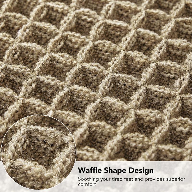 Deconovo Upgraded Waffle Runner Rugs, Non-Slip Bath Mats, Soft & Durable Carpet for Multiple Rooms bath rug