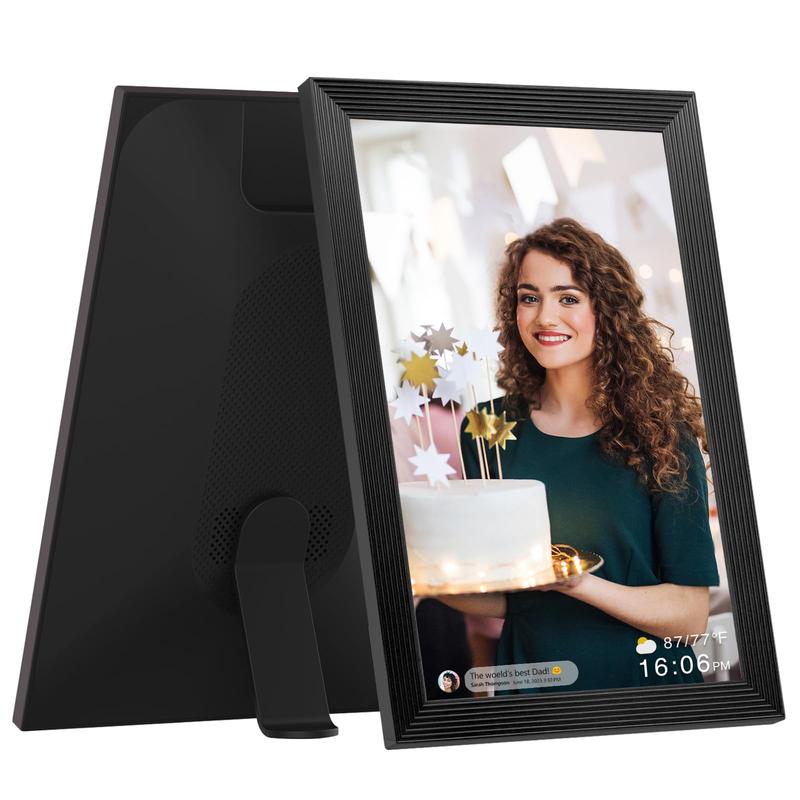 [Black Friday] Christmas Gift 2024 Smart Digital Photo Frame, 10.1 Inch WiFi Digital Picture Frame with 1280x800 IPS Touch Screen, Built-in 32GB Storage, Auto-Rotate, Easy to Share Photos or Videos at Anywhere via Free App