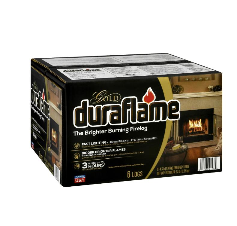 Duraflame Gold Ultra Premium 4.5 lb. Firelogs, 6-Pack Case, 3 Hour Burn