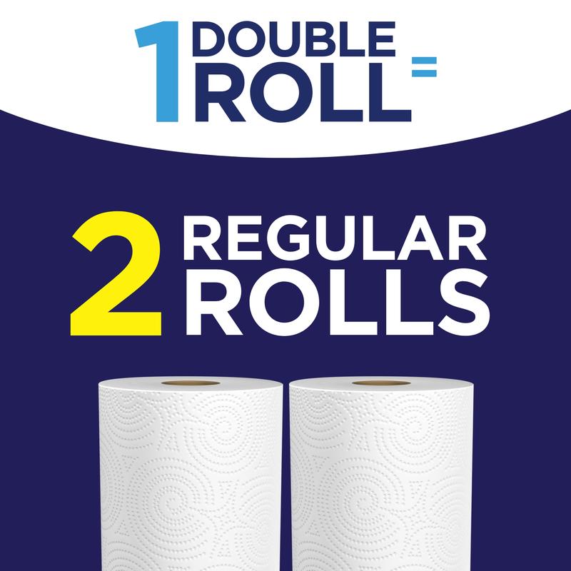 Sparkle Pick-A-Size Paper Towels, White, 6 Double Rolls = 12 Regular Rolls, 126 2-Ply Sheets Per Roll