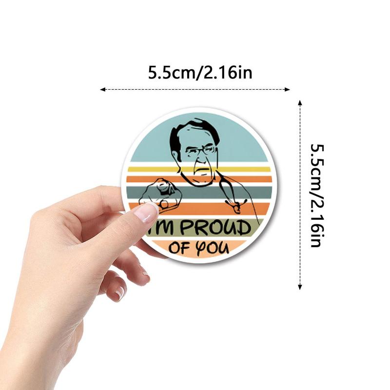 Dr Now Doctor Pattern Sticker (50pcs), Waterproof Self Adhesive Water Bottle Decor Sticker, Decor Sticker for Gift Greeting Card Laptop Phone Case